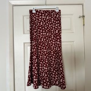 Long floral skirt